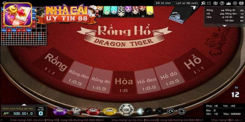 Rồng hổ - Các loại bài trong casino phổ biến