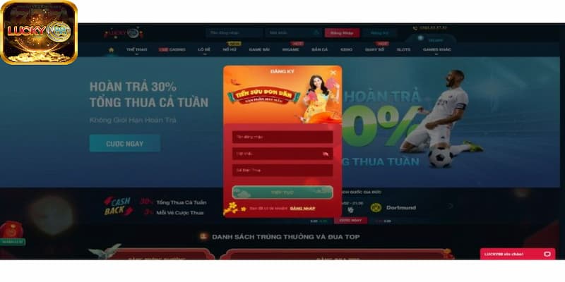 Cách nhận ưu đãi nhà cái LUCKY88 tặng tiền khi đăng ký